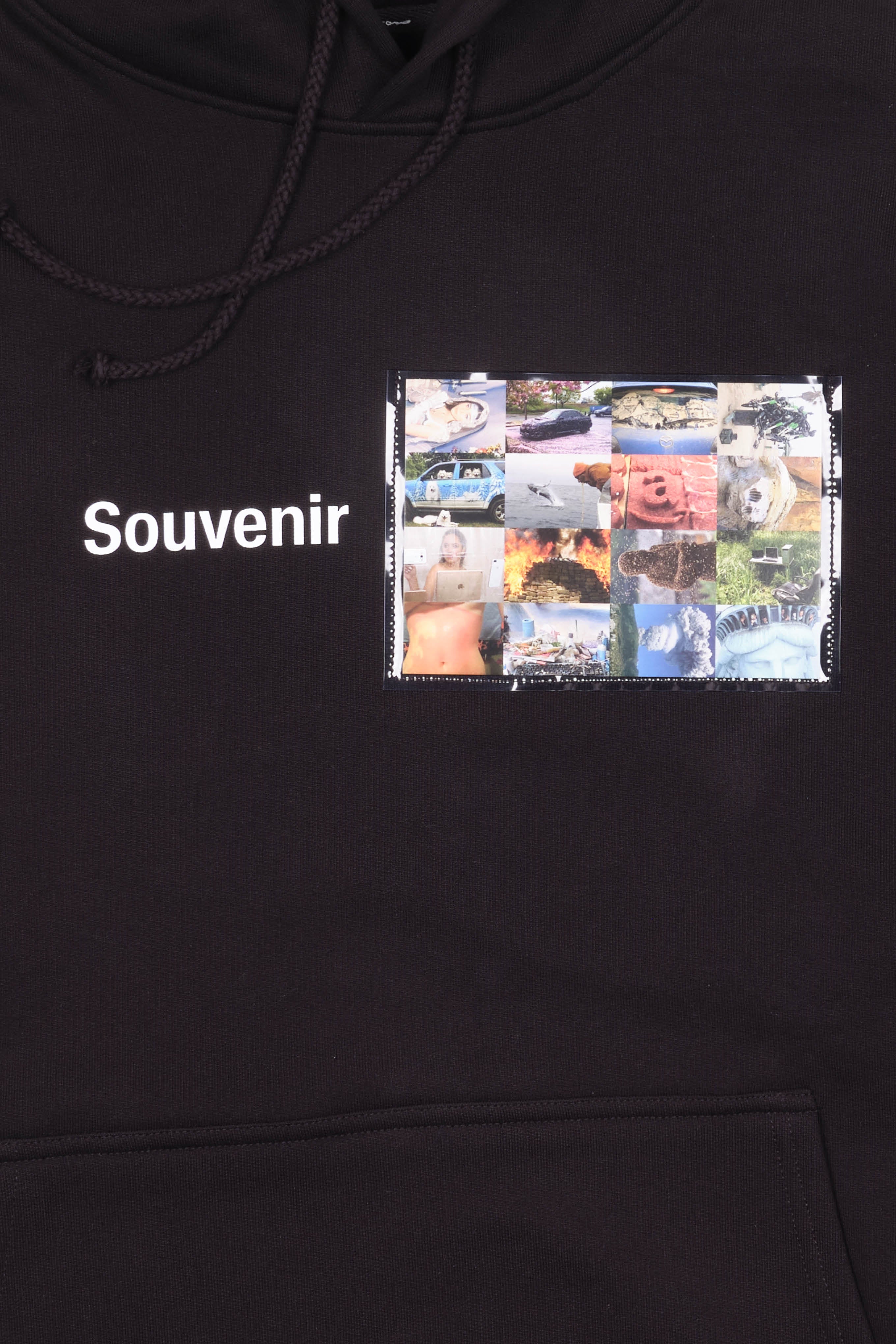 Souvenir Pocket Hoodie Black