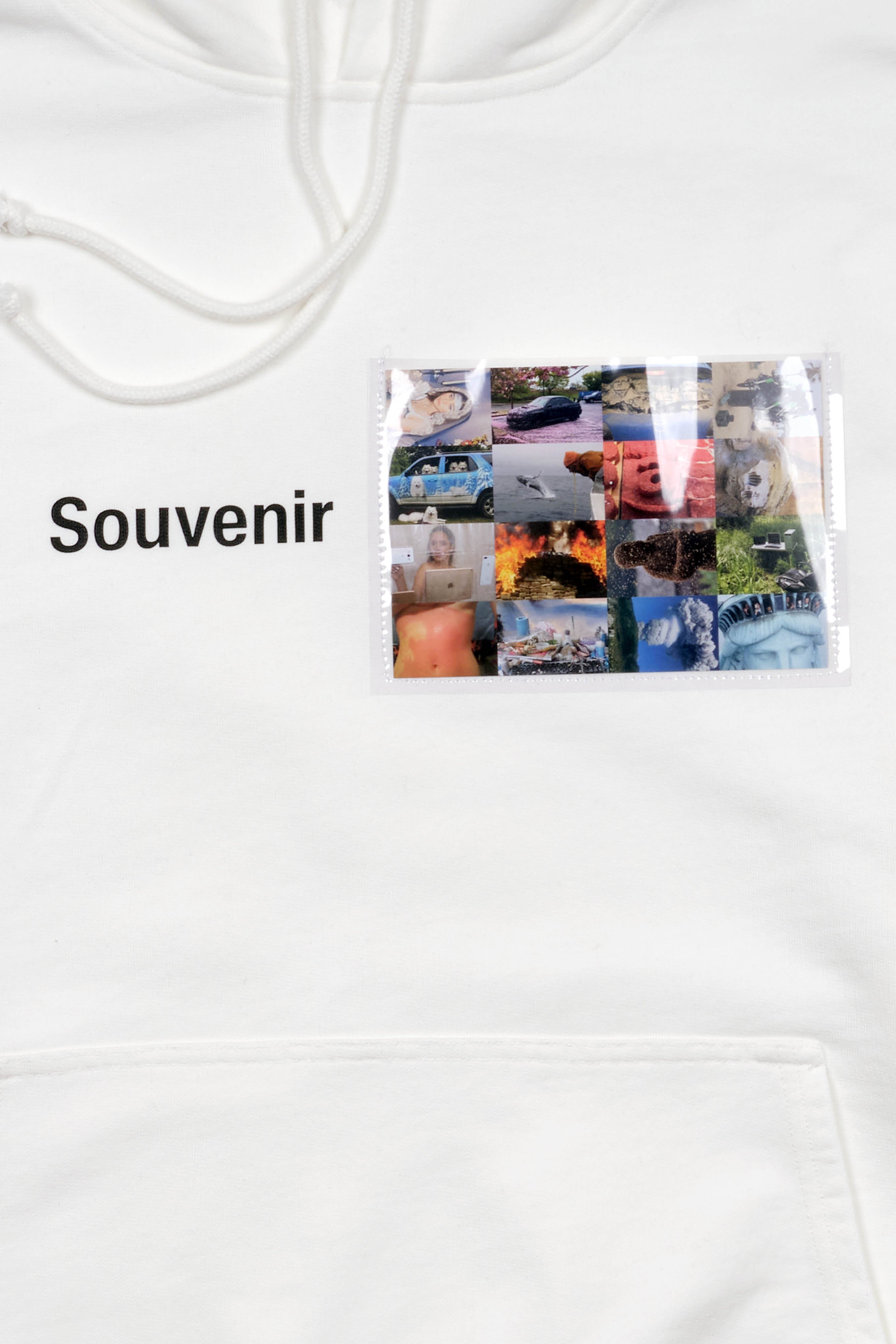 Souvenir Pocket Hoodie White